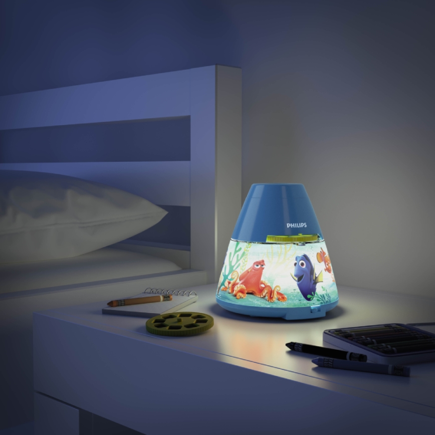 Philips 71769/90/16 - Proyector infantil DISNEY FINDING DORY LED/0,1W/3xAAA