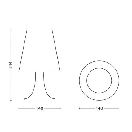 Philips 71795/40/16 - Lámpara de mesa infantil SPIDER-MAN LED/2,3W/230V