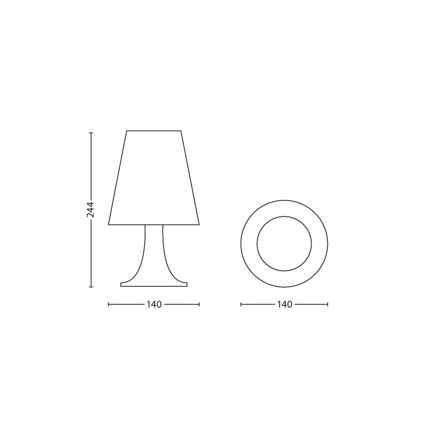 Philips 71795/40/16 - Lámpara de mesa infantil SPIDER-MAN LED/2,3W/230V