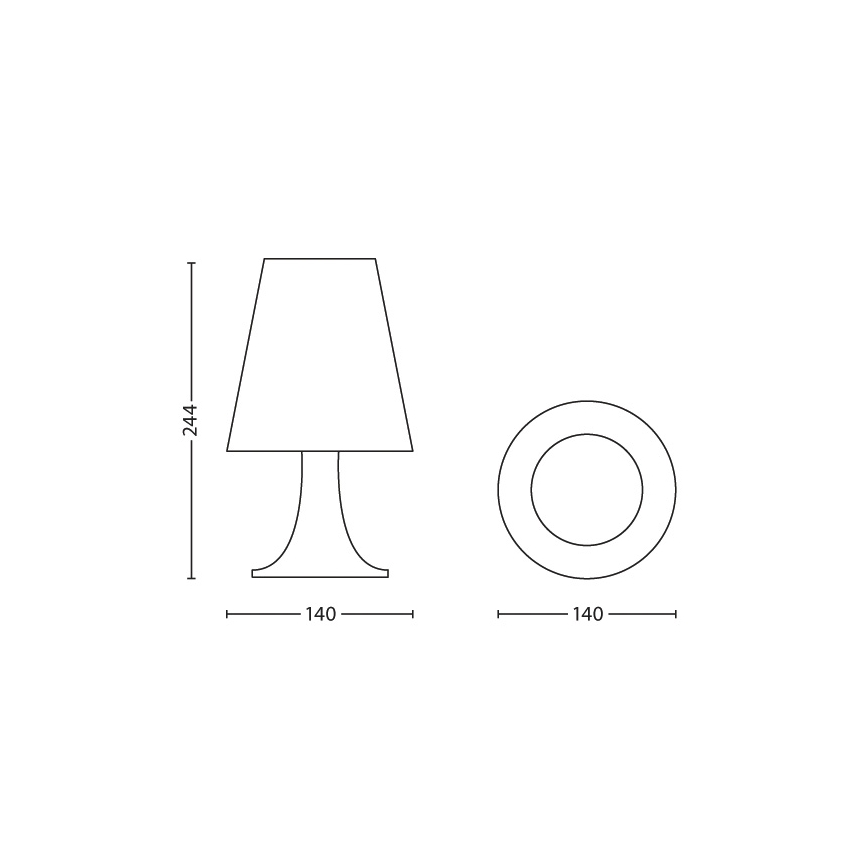 Philips - Lámpara de mesa infantil LED/2,3W/230V
