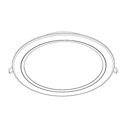 Philips - Iluminación LED empotrada de techo 1xLED/20W/230V
