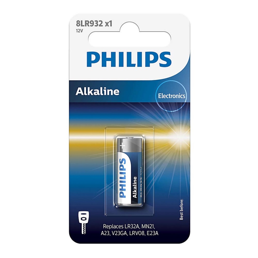 Philips 8LR932/01B - Batería alcalina 8LR932 MINICELLS 12V 50mAh