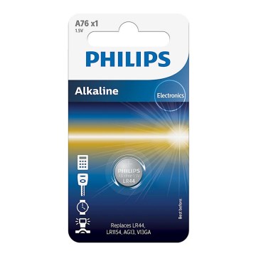 Philips A76/01B - Pila alcalina de botón MINICELLS 1,5V 155mAh