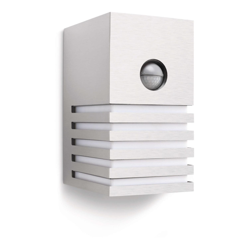 Philips - Aplique con sensor exterior E27/20W IP44