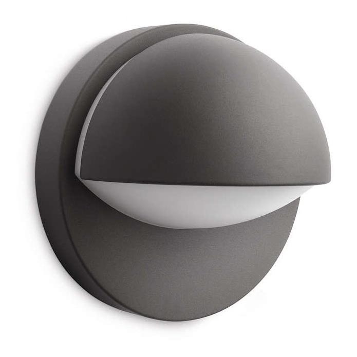 Philips - Aplique de exterior 1xE27/12W/230V IP44 antracita