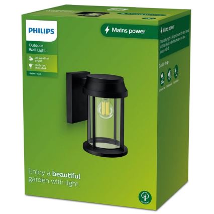 Philips - Aplique de exterior BELLINI 1xE27/25W/230V IP44