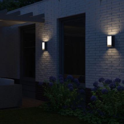 Philips - Aplique de exterior BRIDGE 1xE27/15W/230V IP44