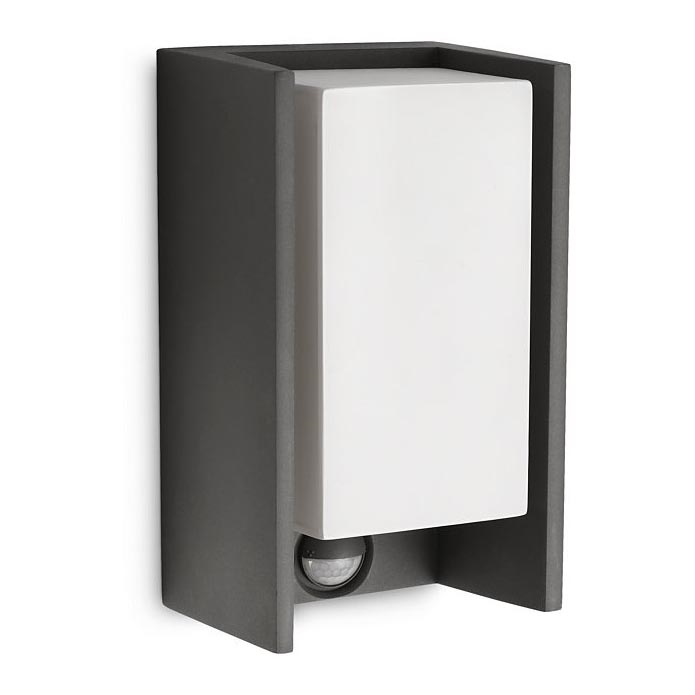 Philips - Aplique de exterior con sensor BRIDGE 1xE27/15W/230V IP44