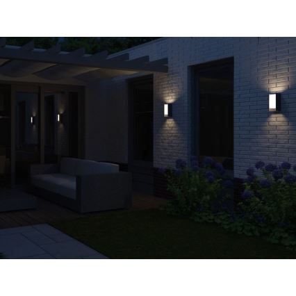 Philips - Aplique de exterior con sensor BRIDGE 1xE27/15W/230V IP44
