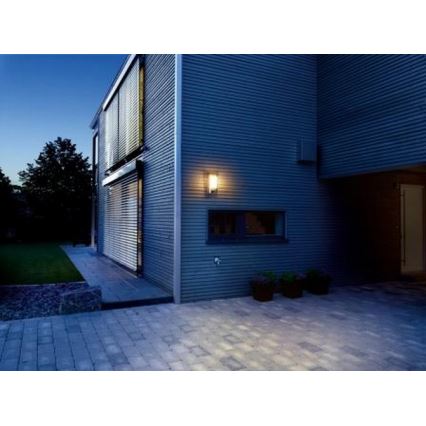 Philips - Aplique de exterior con sensor BRIDGE 1xE27/15W/230V IP44