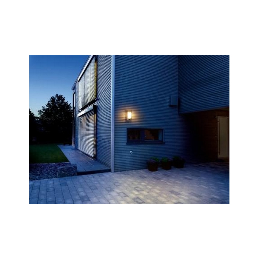 Philips - Aplique de exterior con sensor BRIDGE 1xE27/15W/230V IP44