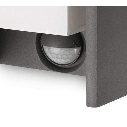 Philips - Aplique de exterior con sensor BRIDGE 1xE27/15W/230V IP44