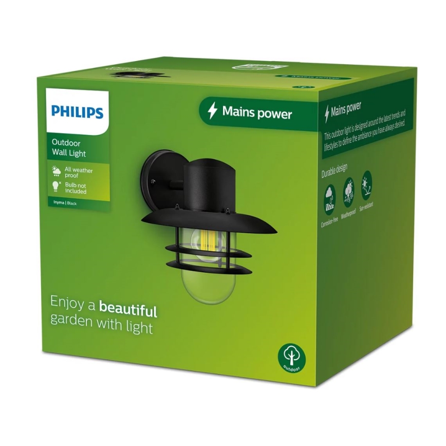 Philips - Aplique de exterior INYMA 1xE27/25W/230V IP44