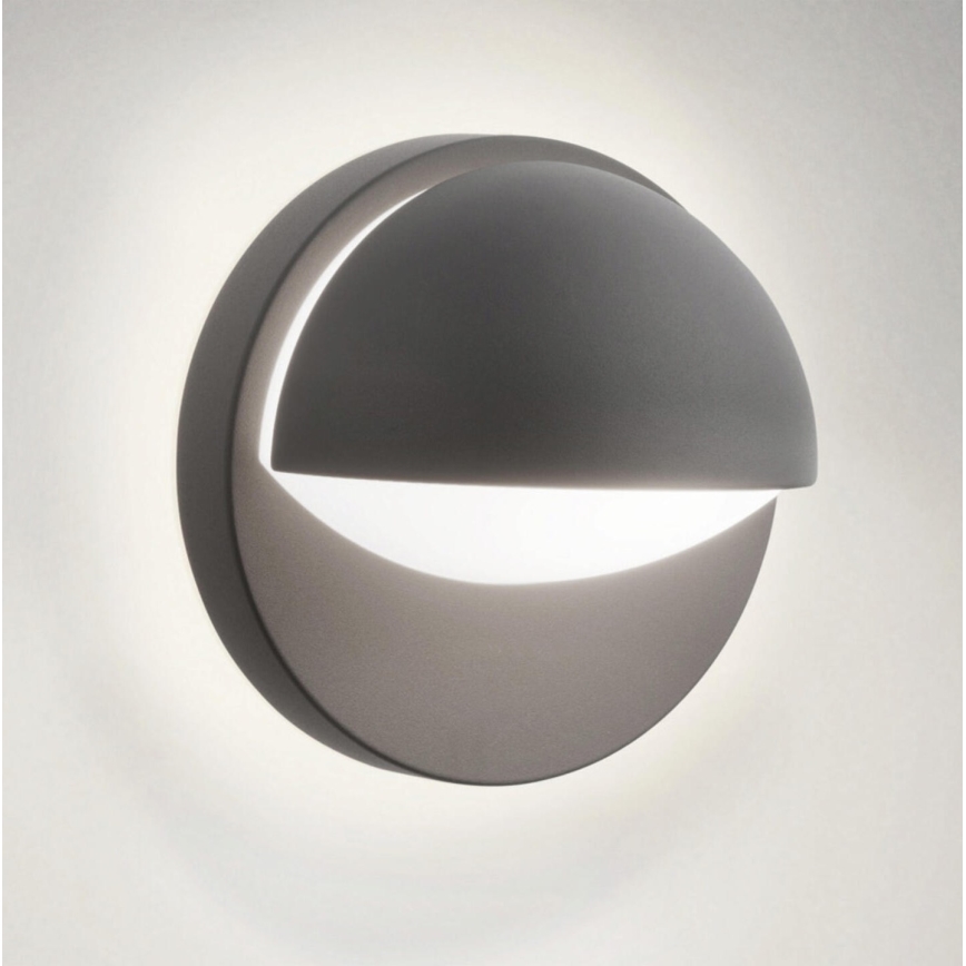 Philips - Aplique de exterior 1xE27/12W/230V IP44 antracita