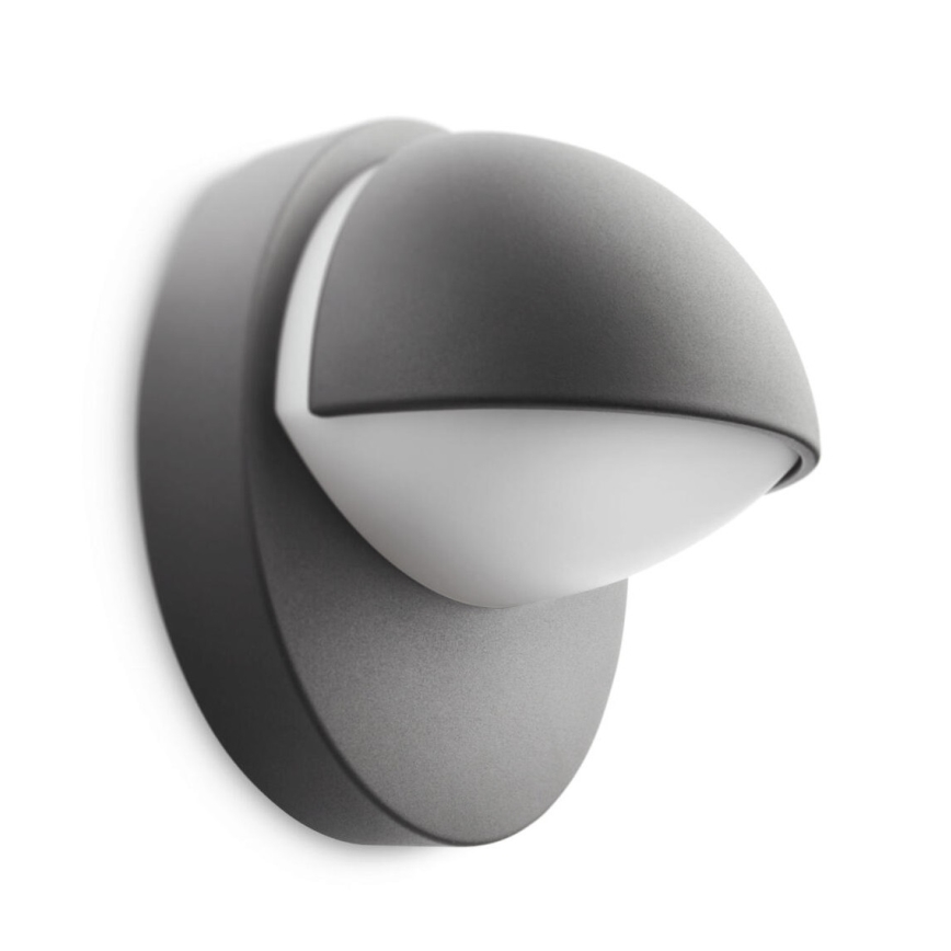 Philips - Aplique de exterior 1xE27/12W/230V IP44 antracita