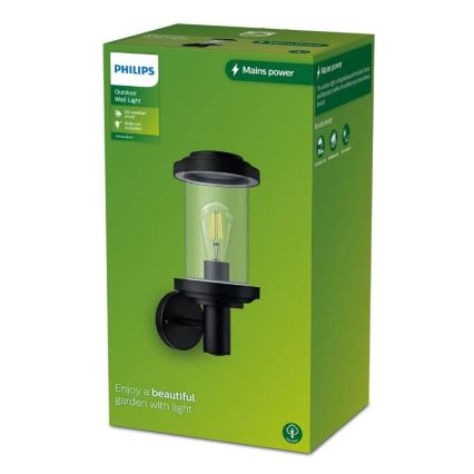 Philips - Aplique de exterior LISTRA 1xE27/25W/230V IP44