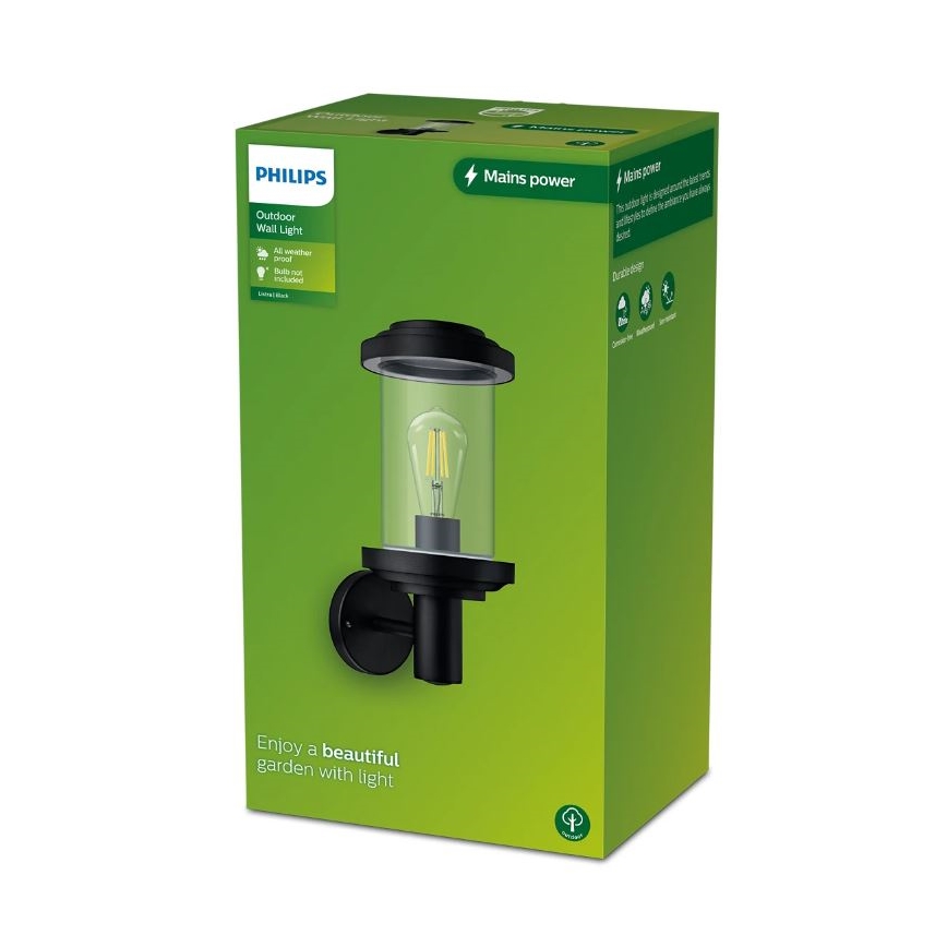 Philips - Aplique de exterior LISTRA 1xE27/25W/230V IP44