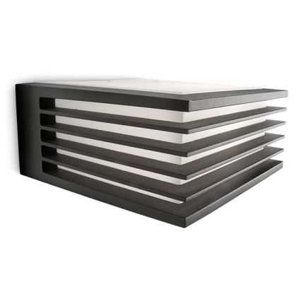 Philips - Aplique de exterior 1xE27/15W/230V IP44 antracita