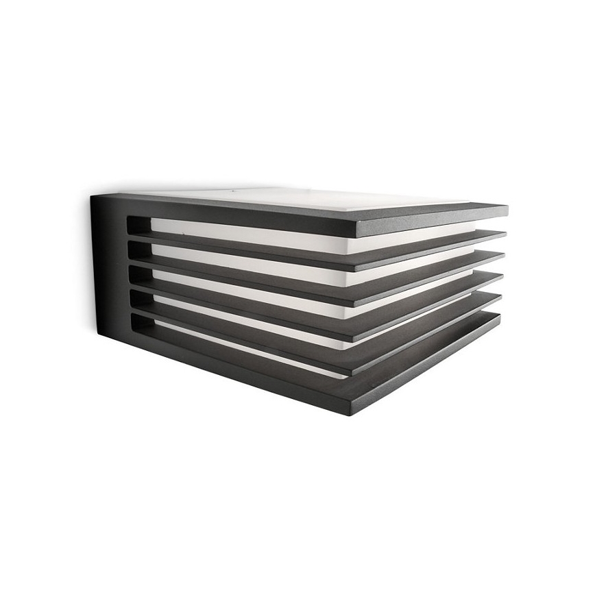 Philips - Aplique de exterior 1xE27/15W/230V IP44 antracita