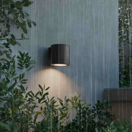 Philips - Aplique de pared exterior FYLX 1xGU10/5W/230V negro IP44