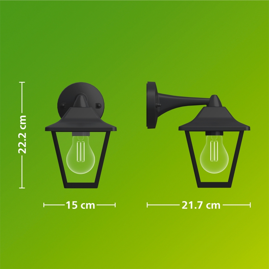 Philips - Aplique de pared exterior JULI 1xE27/25W/230V IP44