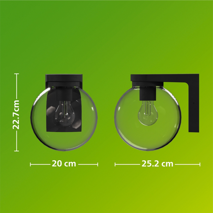 Philips - Aplique de pared exterior ULIO 1xE27/25W/230V IP44