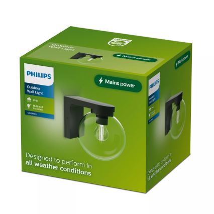 Philips - Aplique de pared exterior ULIO 1xE27/25W/230V IP44