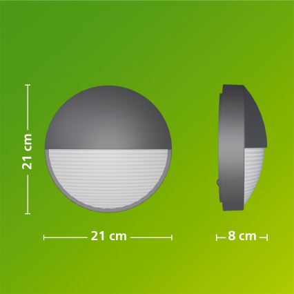 Philips - Aplique de pared para exterior CAPRICORN LED/4,3W/230V IP44