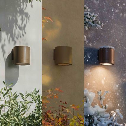 Philips - Aplique de pared para exterior FYLX 1xGU10/5W/230V marrón IP44