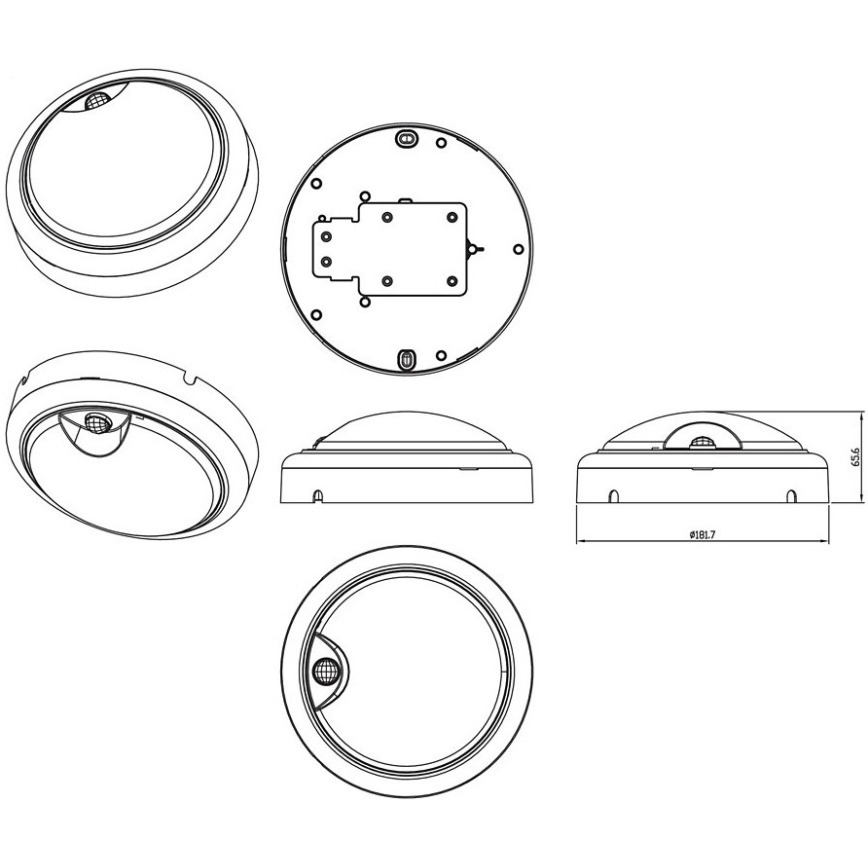 Philips - Aplique LED con sensor PROJECTLINE LED/15W/230V IP54