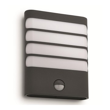 Philips - Aplique LED de pared para exterior con sensor, 3W, 230V, IP44