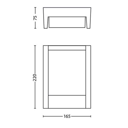Philips - Aplique LED para exterior LED/3,8W/230V 3000K IP44