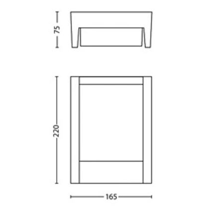 Philips - Aplique LED para exterior ARBOUR LED/3,8W/230V 2700K IP44