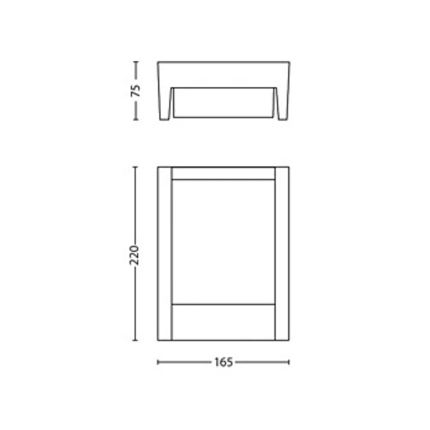 Philips - Aplique LED para exterior ARBOUR LED/3,8W/230V 2700K IP44