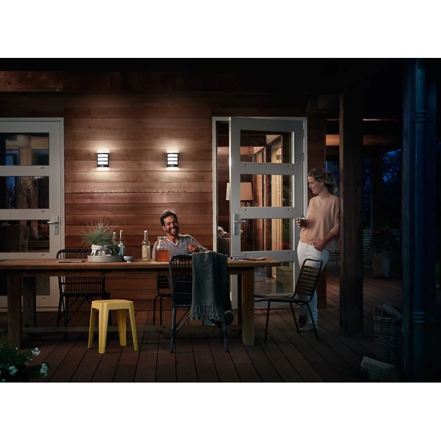 Philips - Aplique LED para exterior con sensor PYTHON LED/3,8W/230V IP44