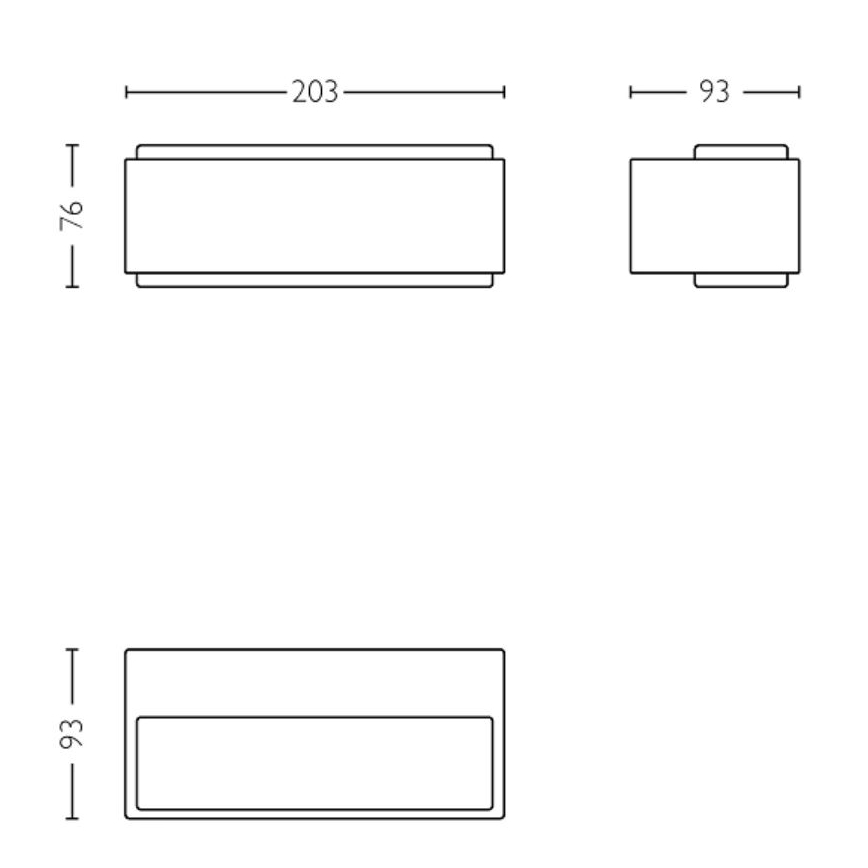 Philips - Aplique LED para exterior STRATOSPHERE LED/3,8W/230V 4000K IP44