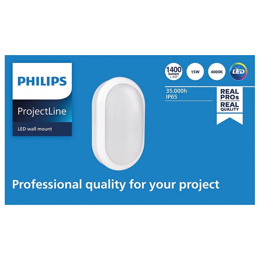 Philips - Aplique LED PROJECTLINE LED/15W/230V IP65