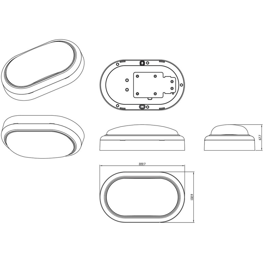 Philips - Aplique LED PROJECTLINE LED/15W/230V IP65