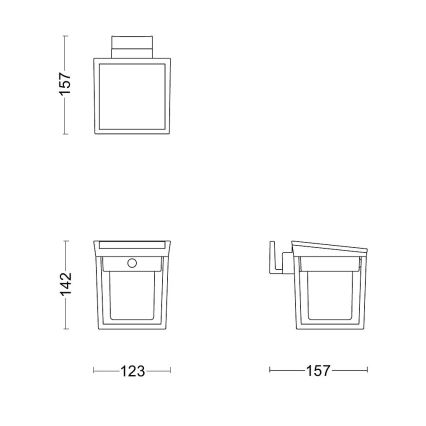 Philips - LED Luz solar de pared con sensor de movimiento y crepuscular BLAISE LED/1,5W/3,7V 2600 mAh 3000K IP44