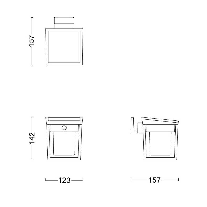 Philips - LED Luz solar de pared con sensor de movimiento y crepuscular BLAISE LED/1,5W/3,7V 2600 mAh 3000K IP44