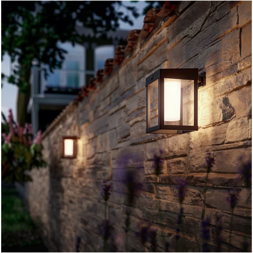 Philips - LED Luz solar de pared con sensor de movimiento y crepuscular CAMILL LED/1,4W/3,7V 2000 mAh IP44