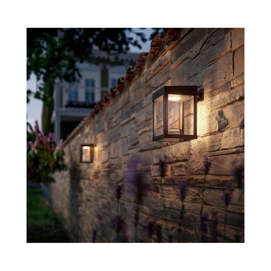 Philips - LED Luz solar de pared con sensor de movimiento y crepuscular CAMILL LED/1,4W/3,7V 2000 mAh IP44