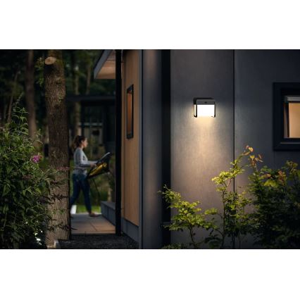 Philips - LED Luz solar de pared con sensor de movimiento y crepuscular EZRA LED/1,8W/3,7V 2600 mAh 3000K IP44