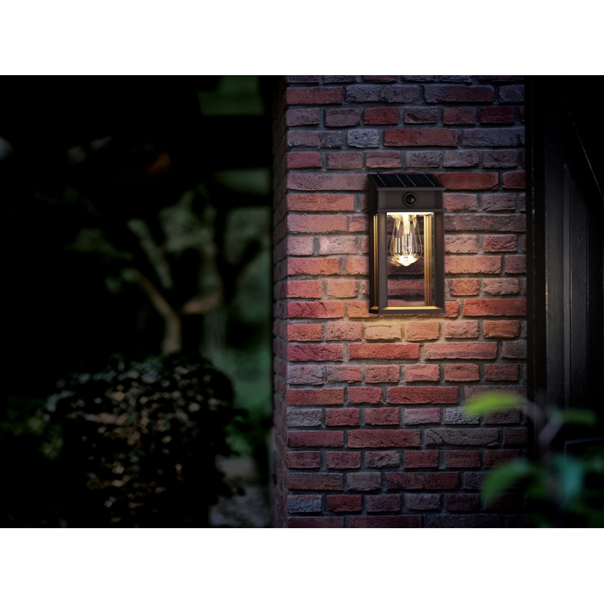 Philips - Aplique LED solar con sensor GERI LED/3,2W/3,7V 2600 mAh 2700K IP44