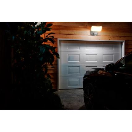 Philips - LED Luz solar de pared con sensor de movimiento y crepuscular TYLUS LED/6W/3,7V 2600 mAh 3000K IP44