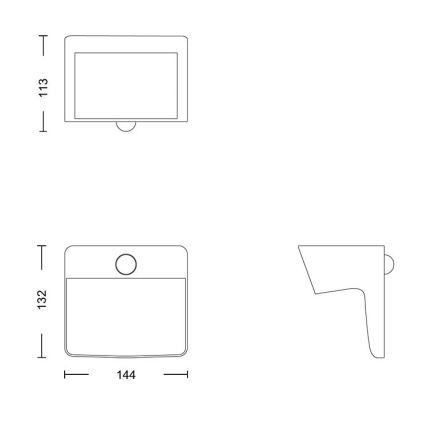 Philips - LED Luz solar de pared con sensor de movimiento y crepuscular YARIXA LED/2,2W/3,7V 600 mAh IP44