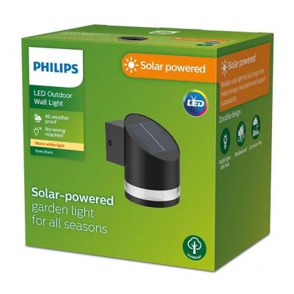 Philips - Aplique LED solar FYCE LED/1,5W/3,7V 1200 mAh IP44