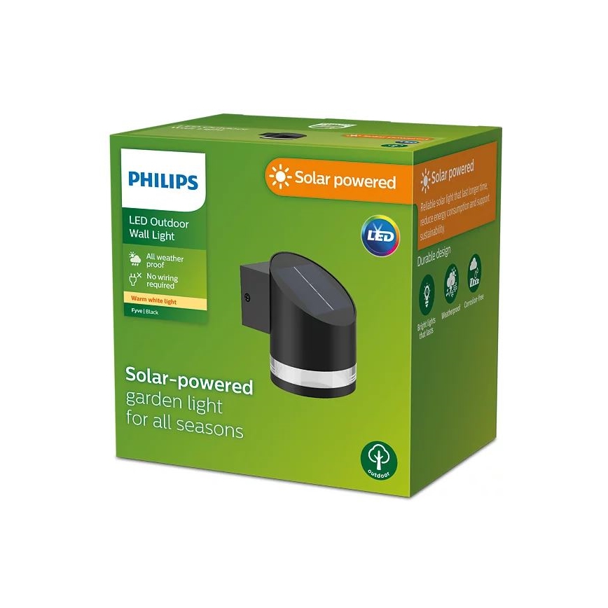 Philips - Aplique LED solar FYCE LED/1,5W/3,7V 1200 mAh IP44