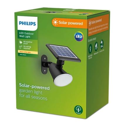 Philips - Aplique LED solar JIVIX LED/1,4W/3,7V 1800 mAh IP44