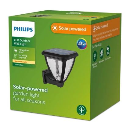 Philips - Aplique LED solar VAPORA LED/1,5W/3,7V 1500 mAh IP44